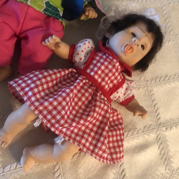 Palm Pals Happy Kids 8.5” Bean bad doll set of 2 - Picture 5 of 6